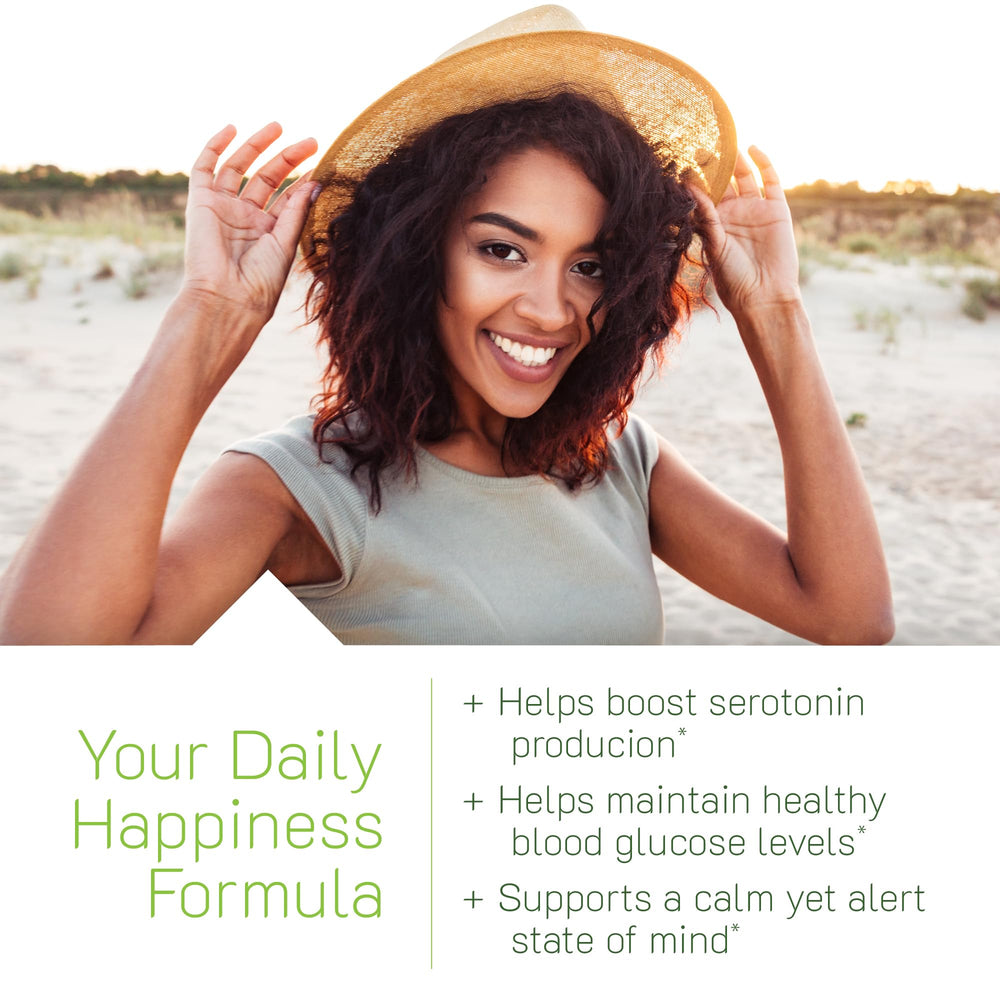 Close-up of ingredients panel for Sunny Mood formula