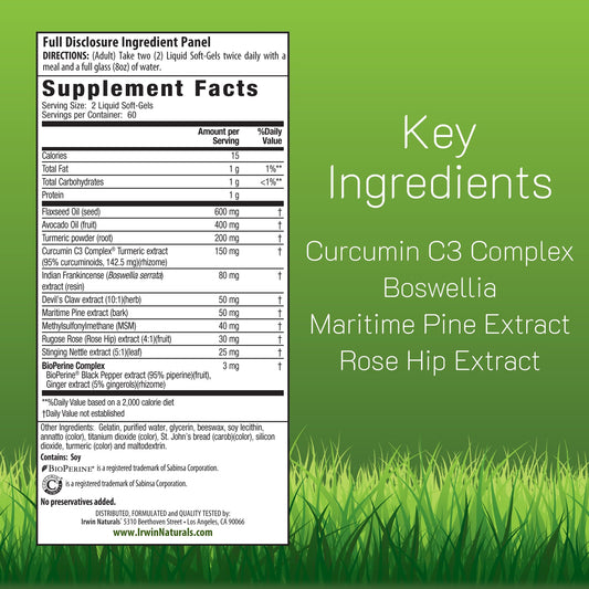 Close-up of Turmeric+ liquid softgels