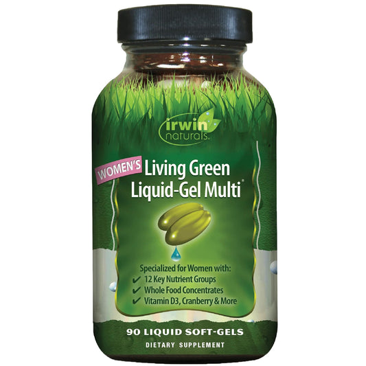 Irwin Naturals Women's Living Green Liquid-Gel Multi bottle