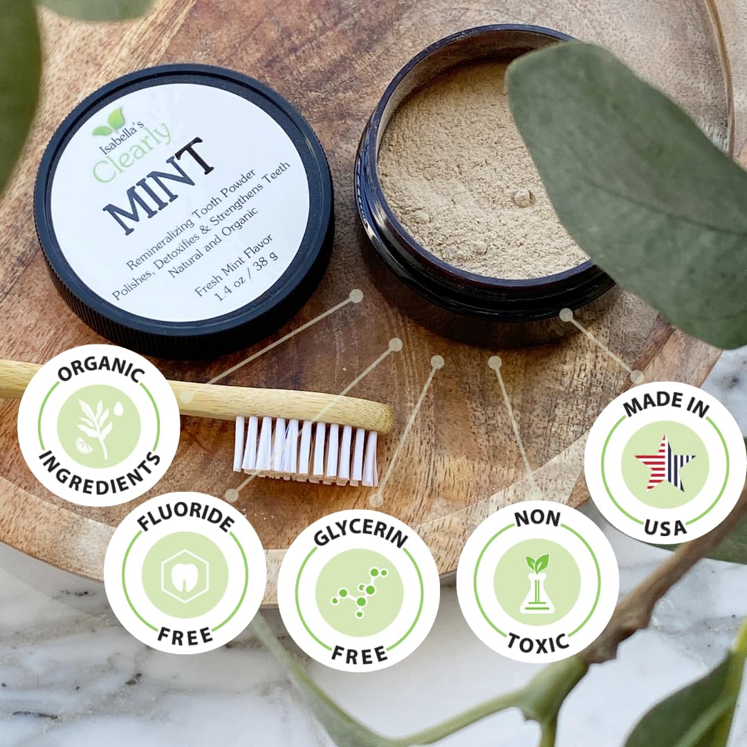 Ingredients: xylitol, bentonite clay, calcium carbonate