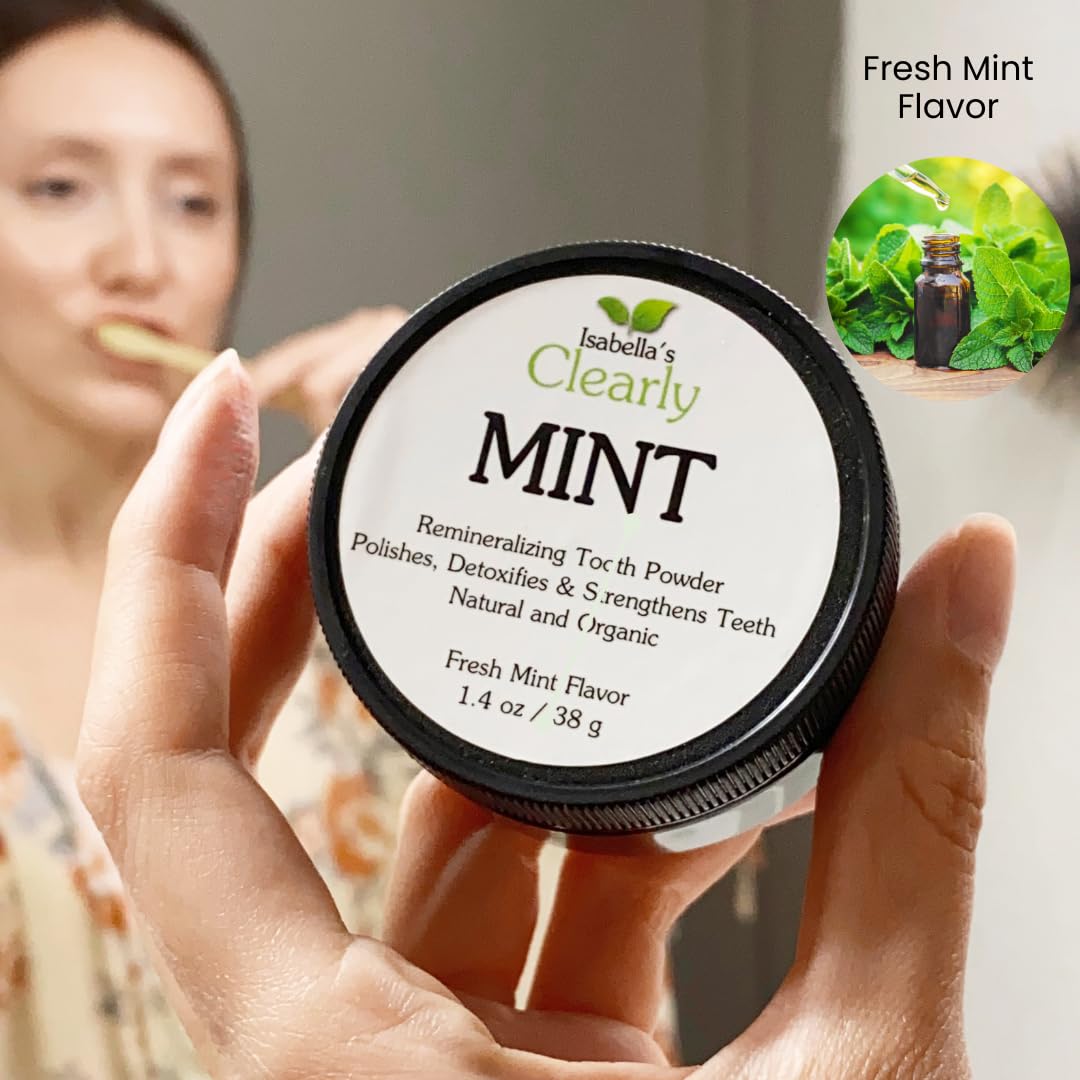 Mint essential oils for natural breath freshening