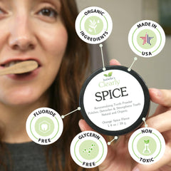 Organic Xylitol and essential oils for flavor and freshness