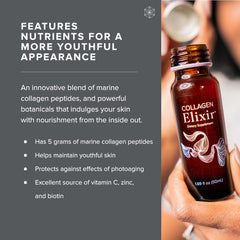 Non-GMO, dairy-free and gluten-free Isagenix Collagen Elixir label