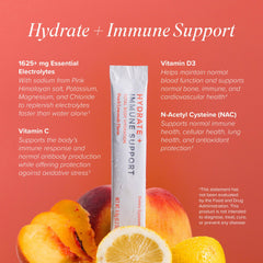 Lifestyle shot showing healthy hydration and immune support with Isagenix Hydrate Peach Lemonade