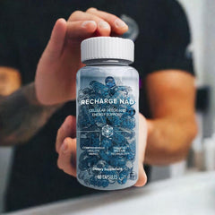 Isagenix Recharge NAD bottle side view