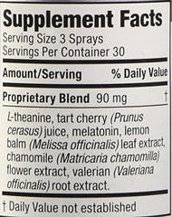 Sleep support ingredients graphics