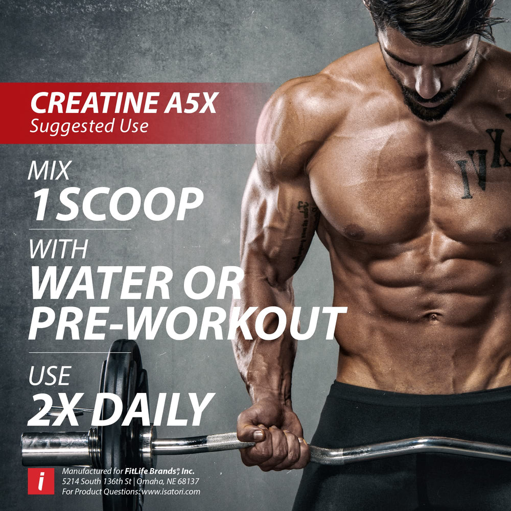 iSatori Creatine A5X supports muscle growth and recovery