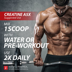 iSatori Creatine A5X supports muscle growth and recovery