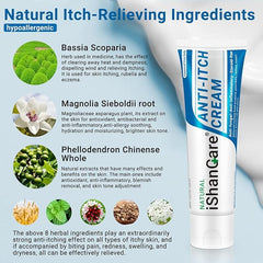 Ishancare anti-itch cream bottle 1.76 oz provides a compact, travel-friendly option.