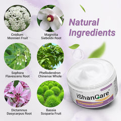ishancare urticaria cream texture shows non-greasy absorption