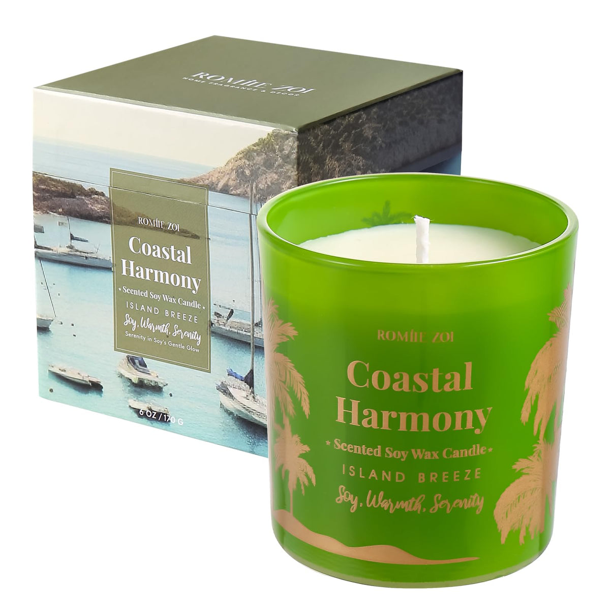 Island Breeze 6oz soy candle - Coastal Harmony