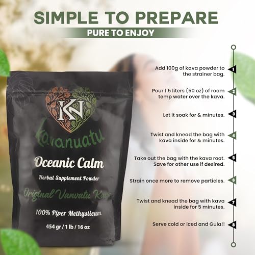 Relaxing island-style kava tea for mood support