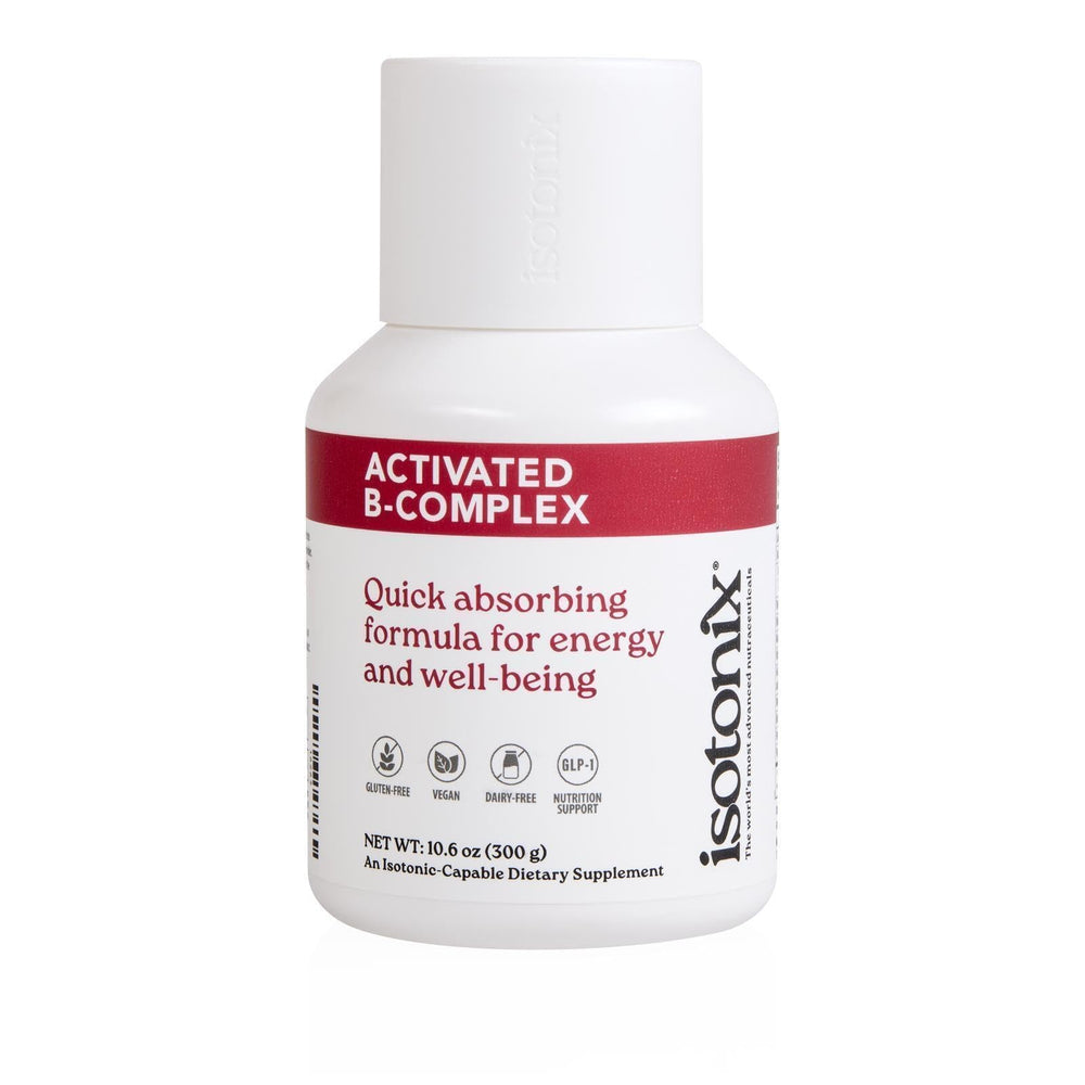 Front view of Isotonix Activated B Complex bottle