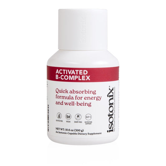 Front view of Isotonix Activated B Complex bottle