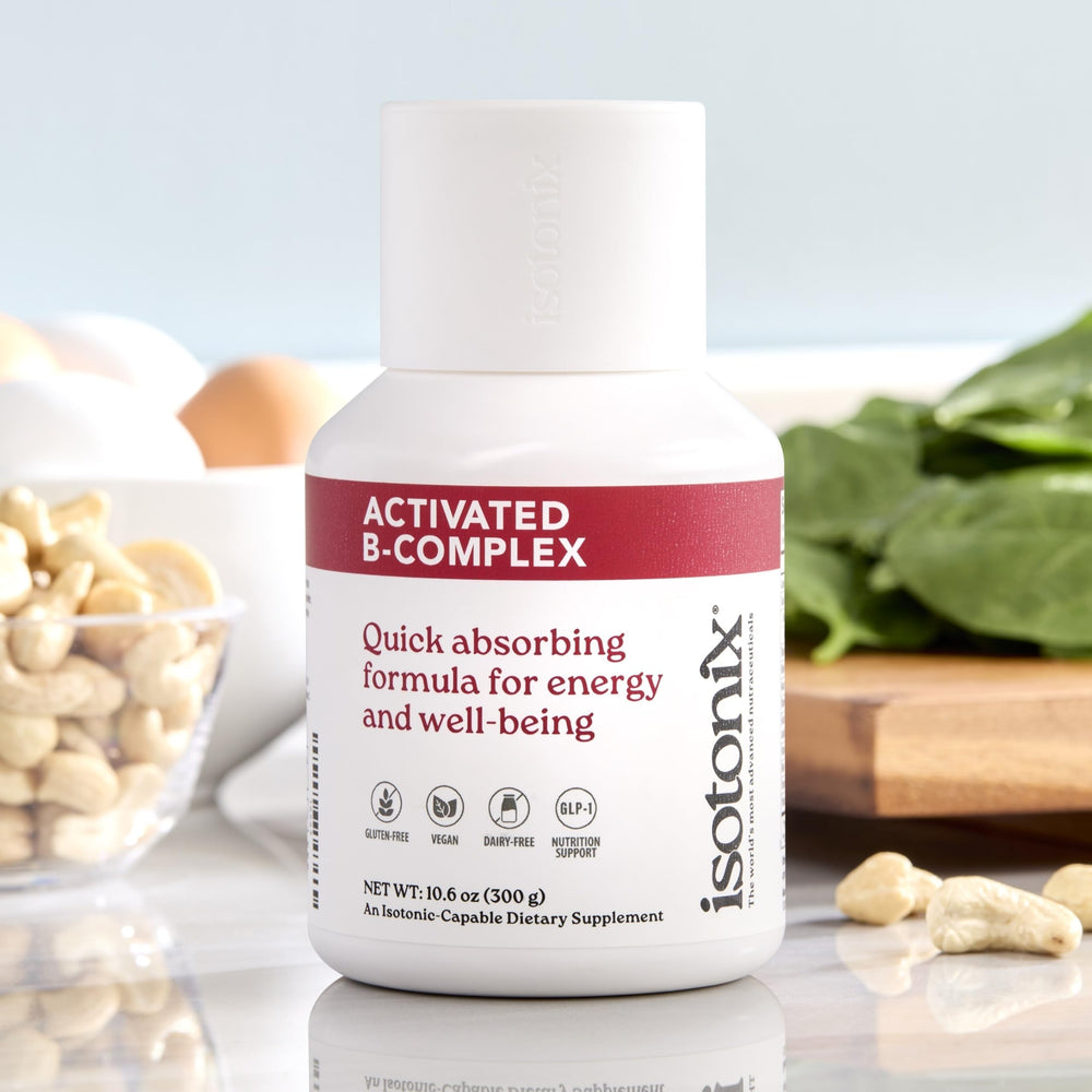 Label of Isotonix Activated B Complex vegan B vitamin supplement