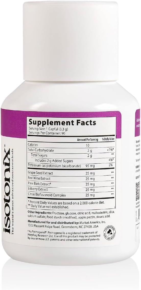 Isotonix OPC-3 vegan gluten-free badge emphasizing dietary compatibility