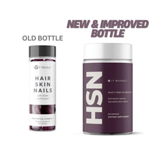 Close-up of keratin and biotin ingredient visuals