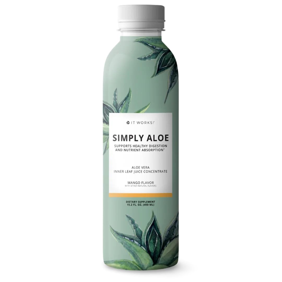 It Works Simply Aloe Mango bottle front view 15.2oz