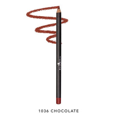 Swatches of Italia-Deluxe 1036 Chocolate reveal rich, deep color for defined lips.