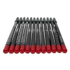 Italia-Deluxe Ultra Fine Lip Liner 1047 Hot Red packaging shows premium cream formula for everyday wear.