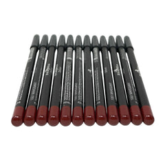 Italia-Deluxe Ultra Fine Lip Liner 12pc set for precise lip lining and color matching