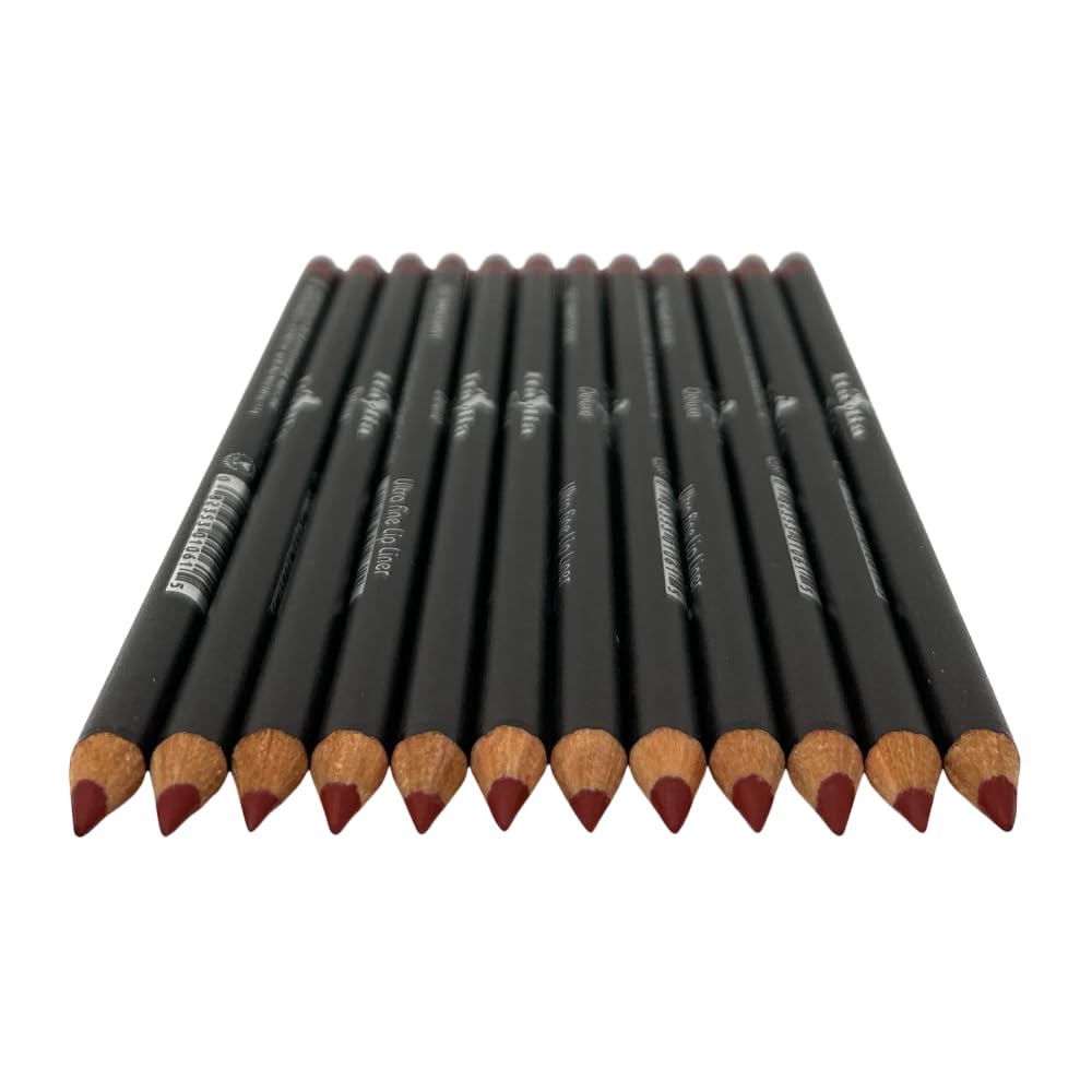 Italia-Deluxe Ultra Fine Lip Liner Mahogany 1061 delivers deep, rich color for defined lips