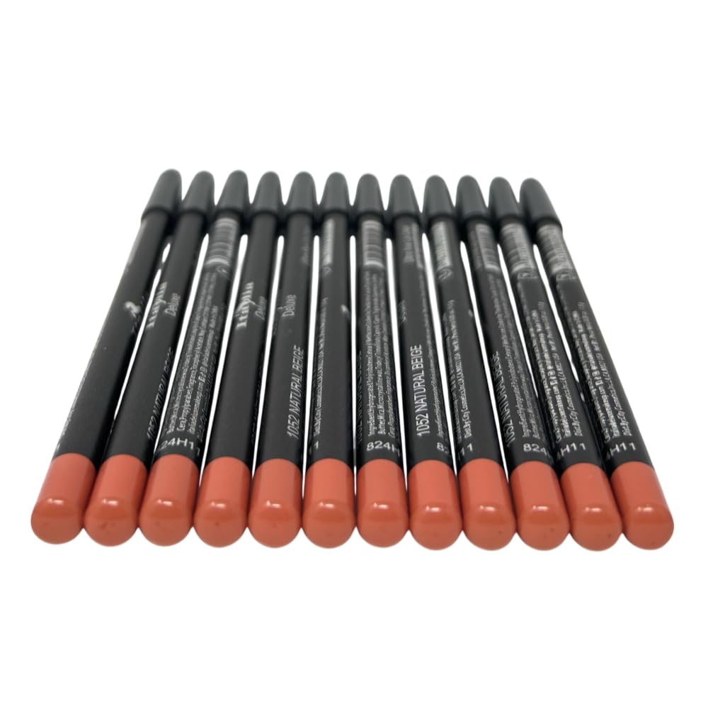 Italia-Deluxe Ultra Fine Lip Liner pack with 12-piece set for precise lip definition