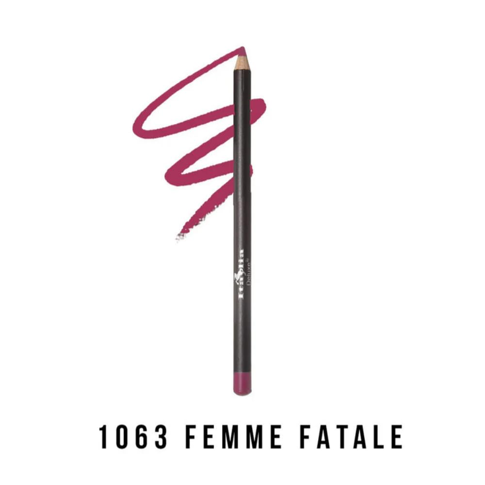 Italia-Deluxe Ultra Fine Lip Liner wooden pencil with deep color for versatile lip definition