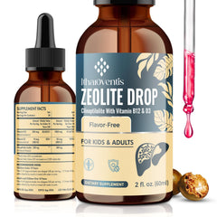 Itharoventis Zeolite Liquid Drops bottle front view - 2 Fl Oz