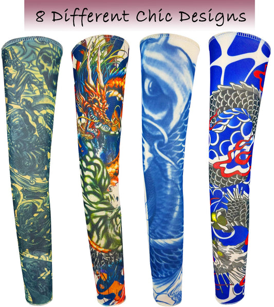 iToolai tattoo sleeve skull pattern offers bold style and sun protection for daily wear.
