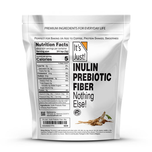 Pouring It's Just! Inulin powder - water soluble chicory root