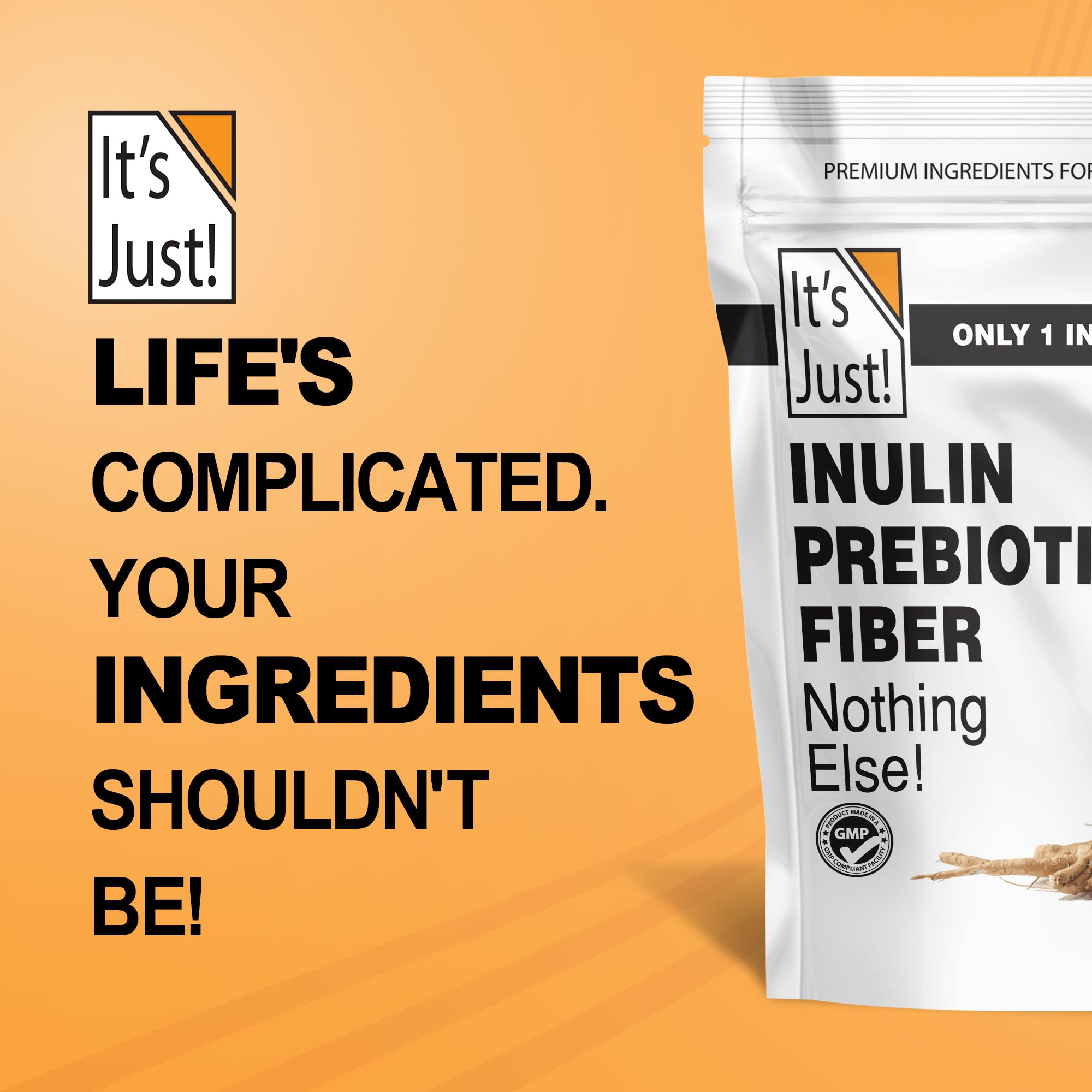It's Just! 4 lb pack supports flexible, long-lasting pantry use.