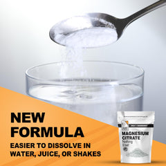 It's Just Magnesium Citrate Powder 15oz back label