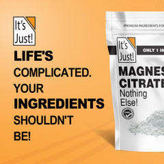Serving scoop of It's Just Magnesium Citrate Powder