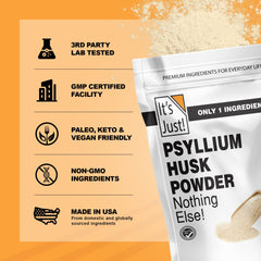 High-fiber keto baking ingredient with xanthan gum