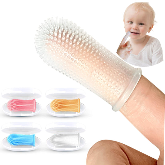 360-degree silicone baby toothbrush design