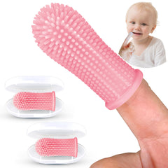 Itsy Bitsy 360-degree silicone baby toothbrush design close-up