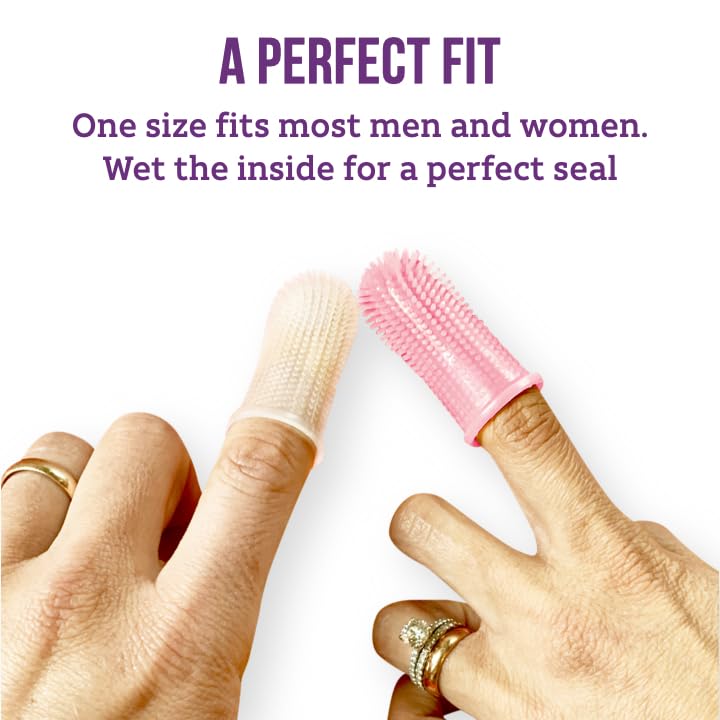 360-degree cleaning action on blue Itsy Bitsy toothbrush