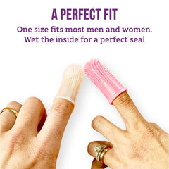 360-degree cleaning action on blue Itsy Bitsy toothbrush