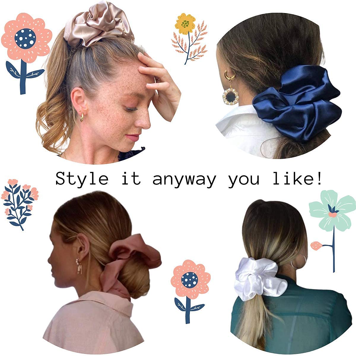 Iuptown Chic sleep hair holder scrunchie pink keeps strands neat overnight