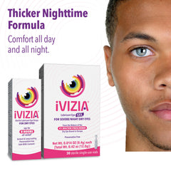 iVIZIA Lubricant Eye Gel sterile single-use vials for convenient night use
