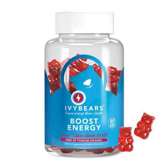 IvyBears Energy Boost Gummies bottle – front view