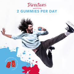 Gummies with vitamin B12 and natural caffeine ingredients concept