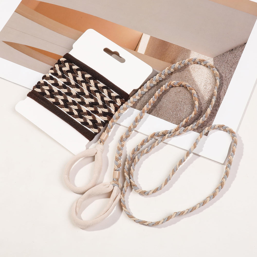 Ivyu braided wrap-around ponytail demonstrates quick, comfortable styling.