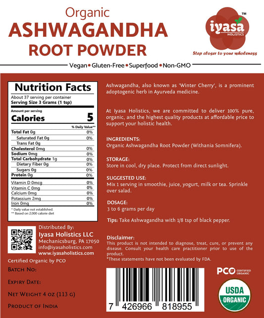Close-up of fine organic Ashwagandha powder texture
