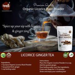 Beige licorice root powder texture