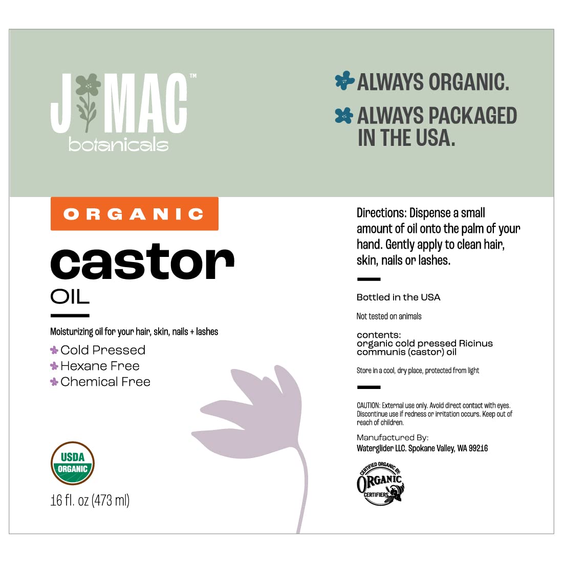 J Mac Botanicals packaging and love promise seal