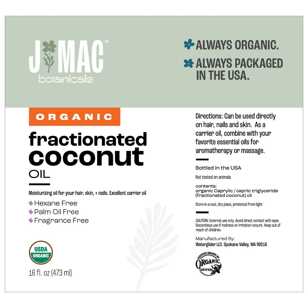 J Mac Botanicals Coconut Oil 2-pack on white background