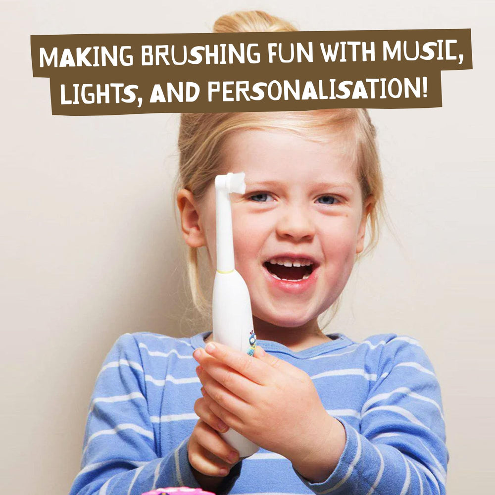 Bubble sticker sheet included with toothbrush
