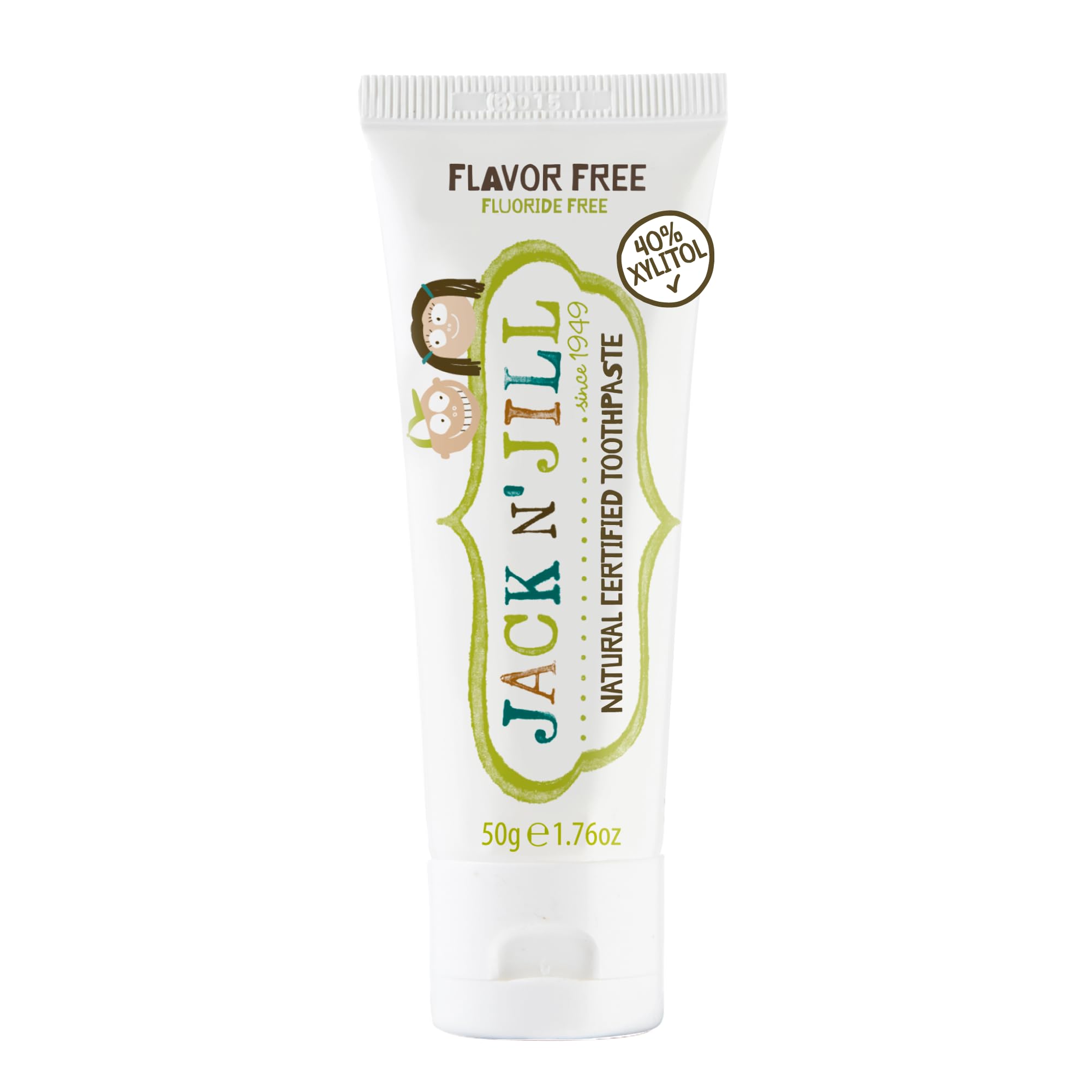 Jack N' Jill natural baby toothpaste tube 1.76 oz, fluoride-free